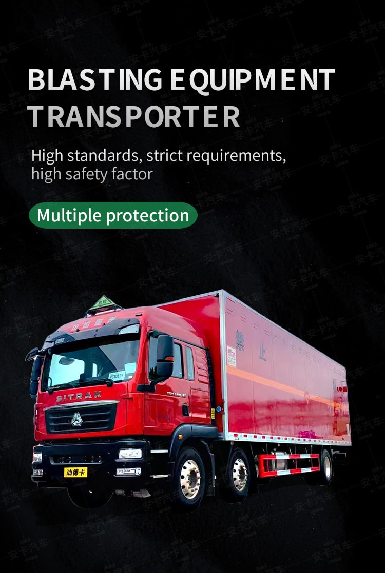  SINOTRUK 6*2 hazardous chemical van truck for sale Detailed Diagram