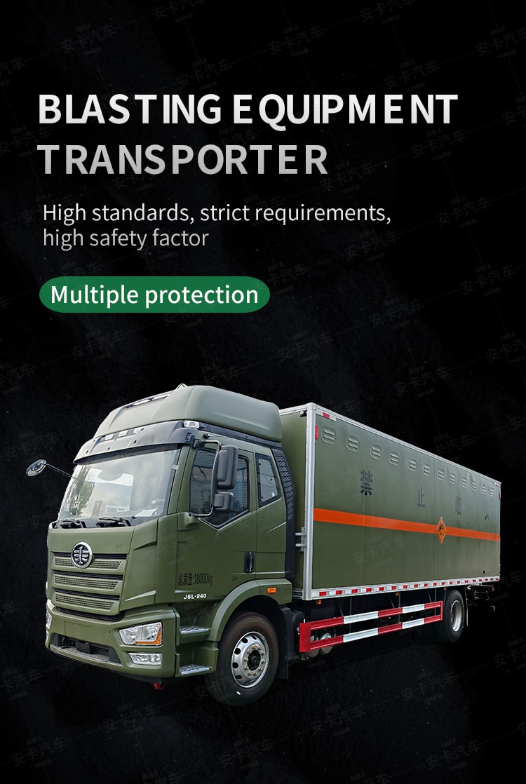  FAW blasting equipment transport truck with cheap price Detailed Diagram
