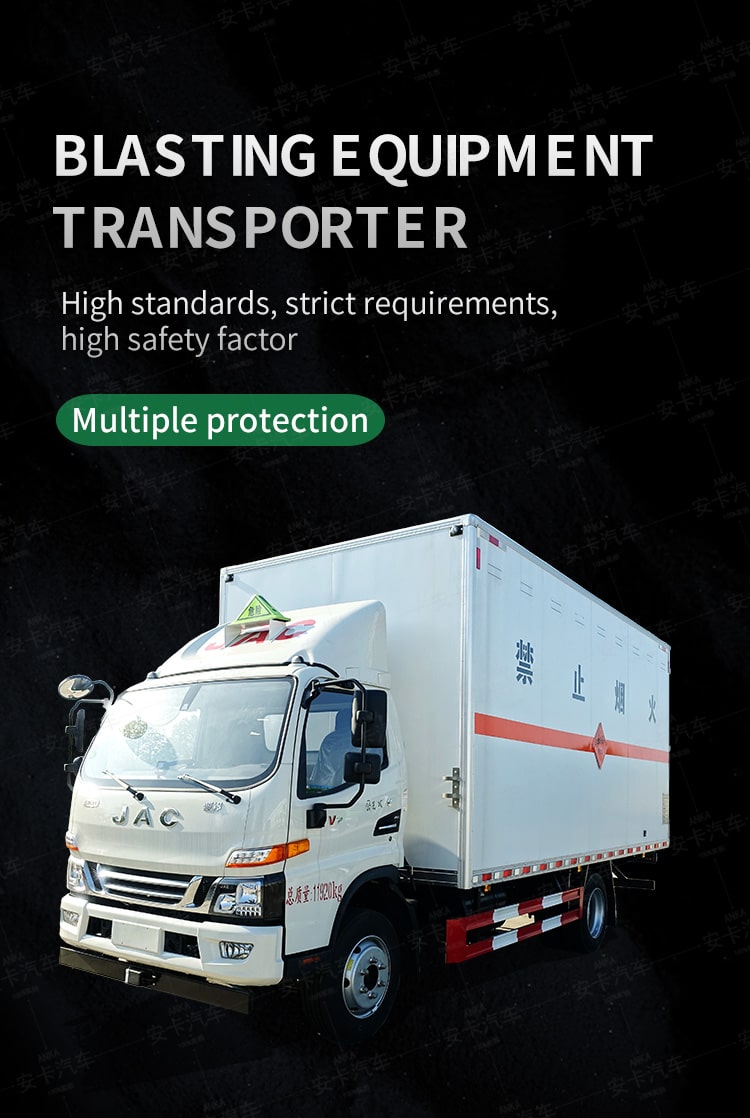  JAC 4*2  blasting equipment van cargo truck for sale Detailed Diagram