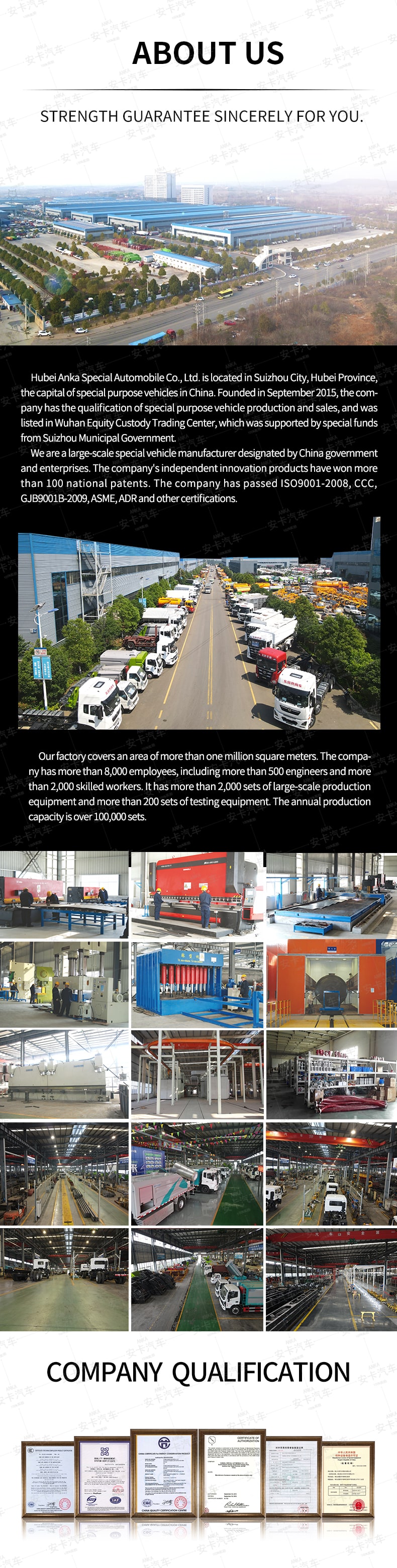  Shacman 4x2 10 Ton 15 Ton  Swing Arm Garbage Truck Company Introduction