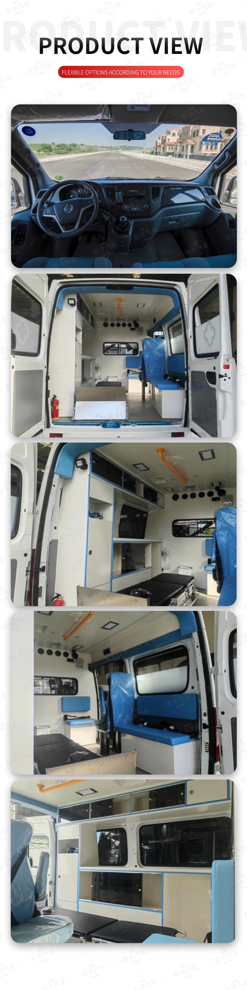  Foton Van Style Ambulance Vehicle with Basic Patient Care Product  Pictures
