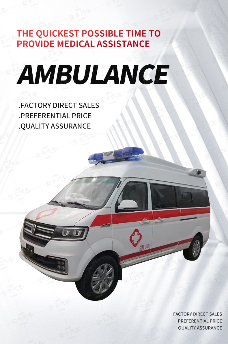  Hot Sale Emergency Ambulance Rescue Van Truck Price Detailed Diagram