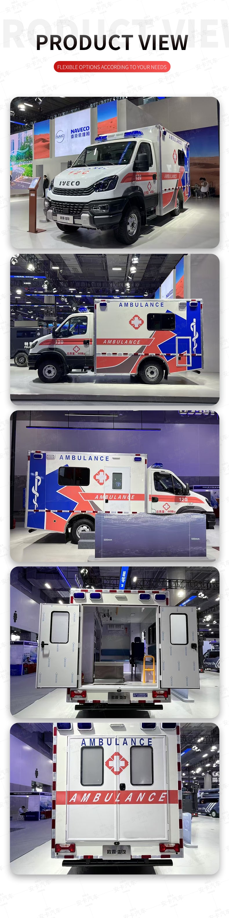  Iveco 4x4 All Wheels Drive Emergency Ambulance Vehicle Product  Pictures