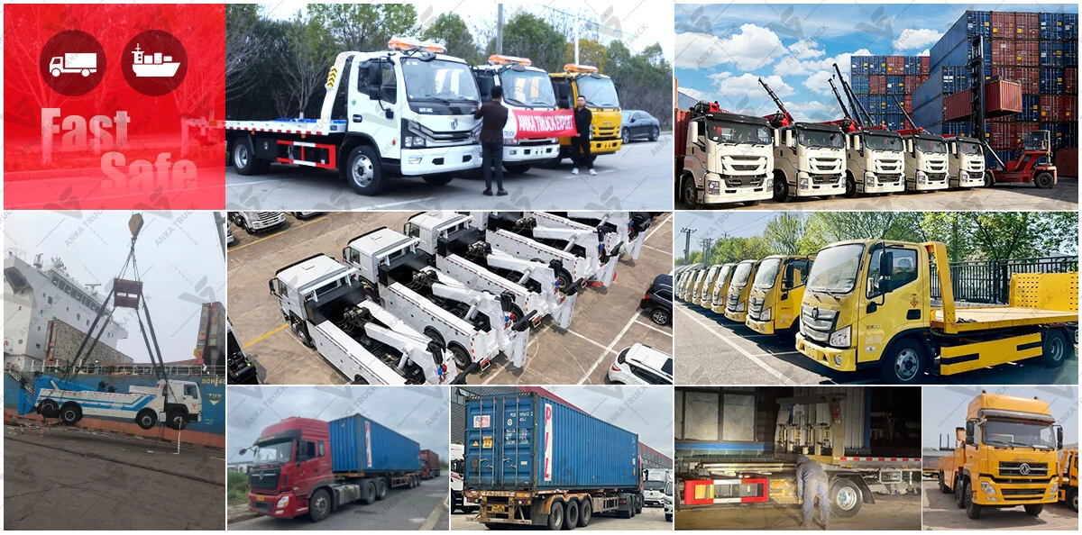 SINOTRUK HOWMAN 4x2 Flatbed Wrecker Truck for Car Recovery