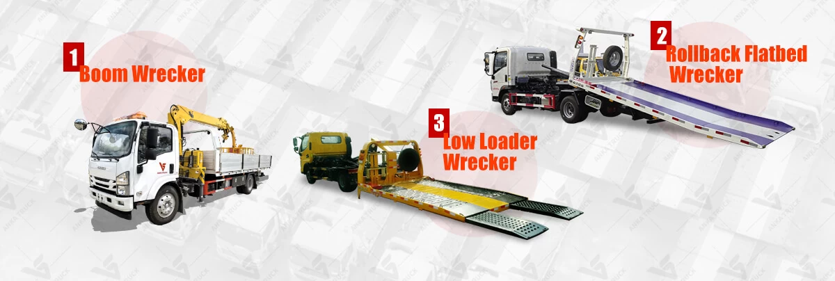 SINOTRUK HOWMAN 4x2 Flatbed Wrecker Truck for Car Recovery