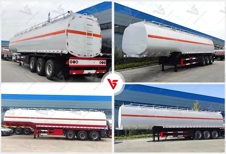 Carbon Steel Fuel Tanker Semi Trailer for Depot Runs