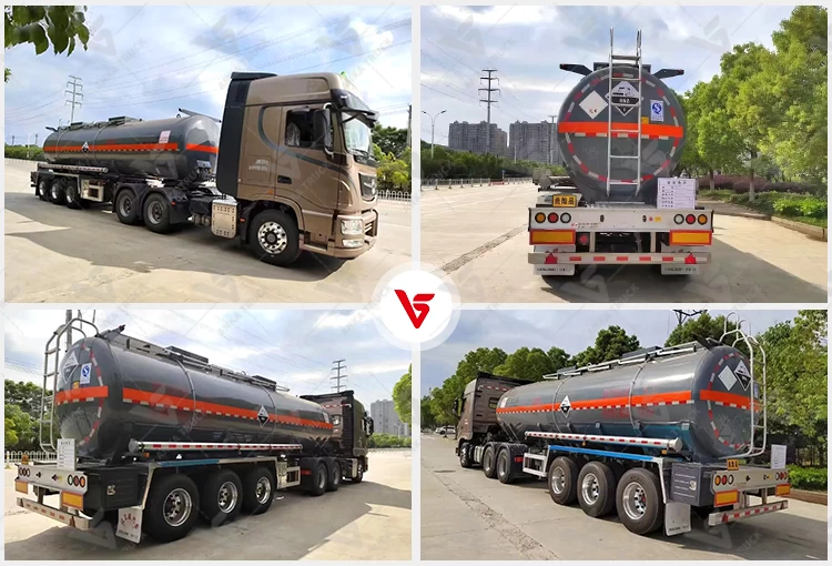Dongfeng Class 8 Corrosive Chemical Tanker Semi Trailer