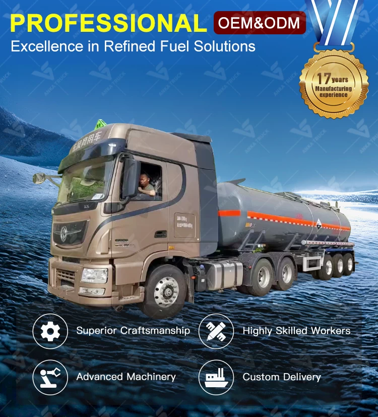 Dongfeng Class 8 Corrosive Chemical Tanker Semi Trailer