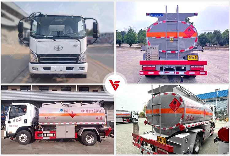 FAW 7200L 22.5ft 9 Ton Carbon Steel Refueling Truck