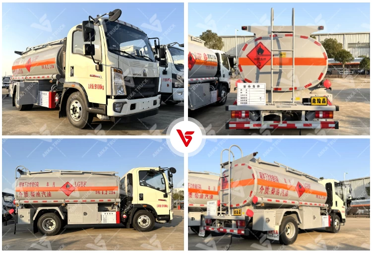 HOWO 6200L Light-Duty Fuel Tanker for Village Fuel Supply