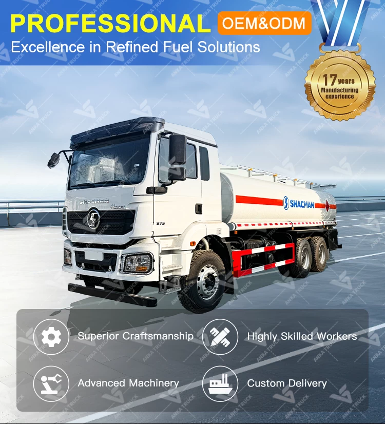 SHACMAN 6x4 20000L Fuel Tanker Truck on Long Haul Runs
