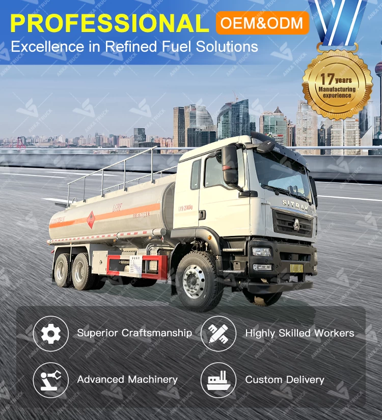 SITRAK 6x4 18700L Oil Tank Truck for Hauling Bulk Fuels
