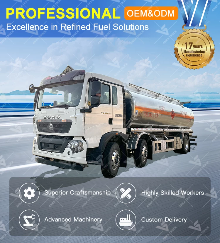 HOWO 8x2 24100L Fuel Tanker Truck for Long Distance Runs