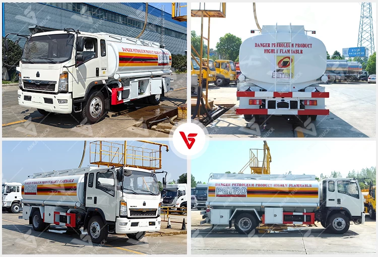 HOWO 4x2 12000L Fuel Tanker for Mine and Site Fuel Runs