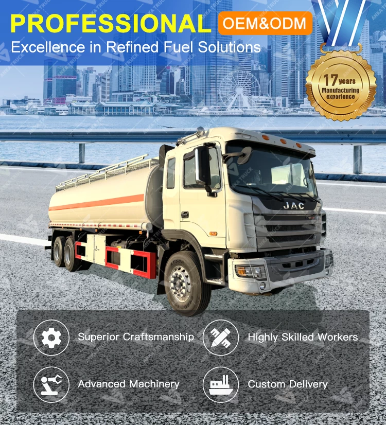 JAC 6x4 31 Ton Fuel Tanker for Mine Fuel Hauls