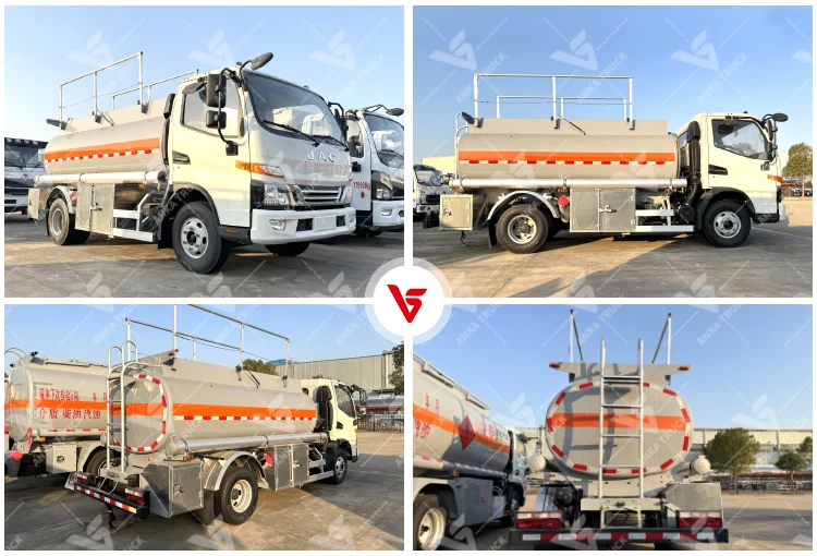JAC 4x2 8000L Fuel Tanker for Town Fuel Supply