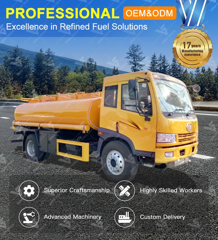 FAW 4x2 12000L Water Supply Truck for Construction Sites