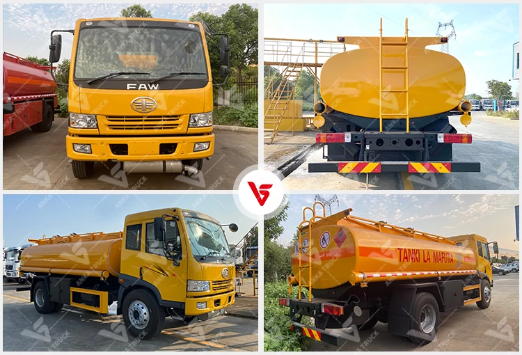FAW 4x2 12000L Water Supply Truck for Construction Sites