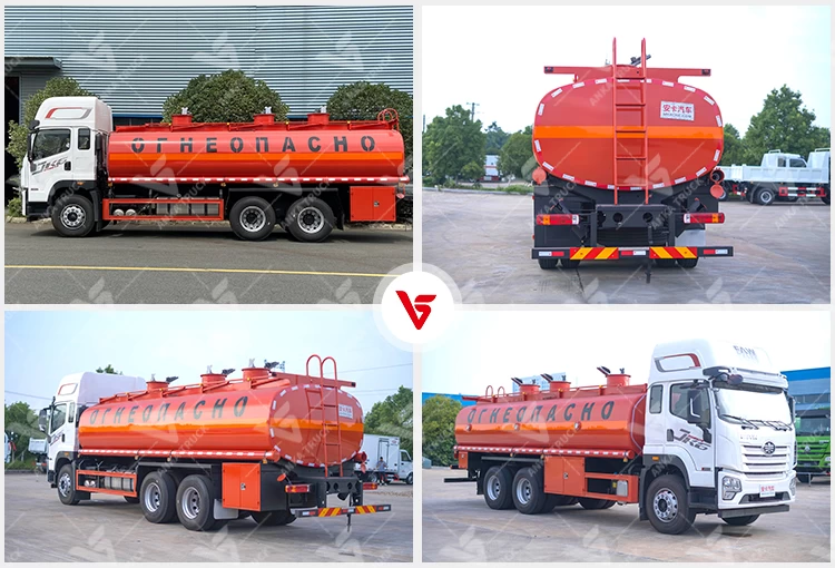 FAW 6x4 20 CBM Fuel Truck for Oilfield Delivery