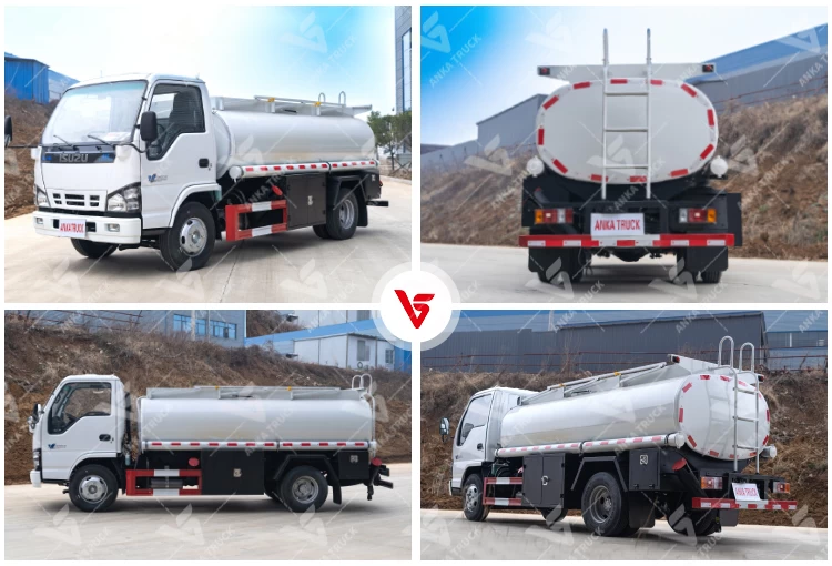 ISUZU 4x2 5-6 CBM Oil Tank Truck for Construction Fueling