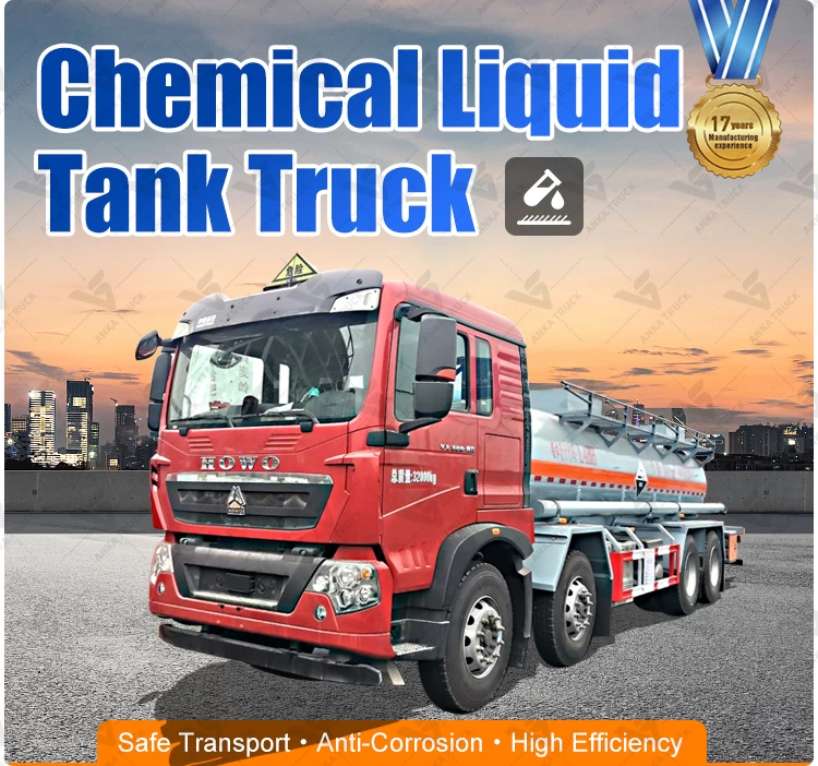 HOWO Corrosive 11000L Tanker on Acid Works Duty