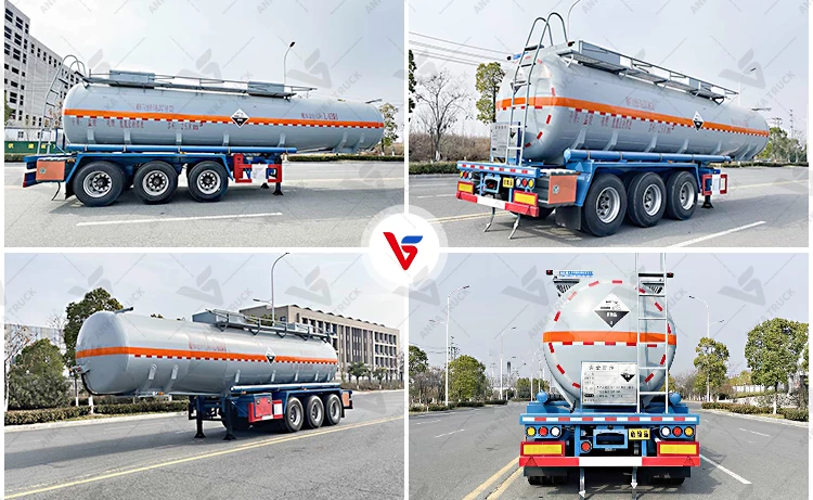 25,800L Chemical Tank Trailer for Hazardous Liquid Hauls