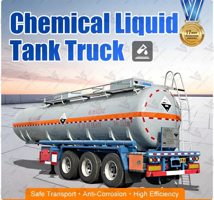 25,800L Chemical Tank Trailer for Hazardous Liquid Hauls