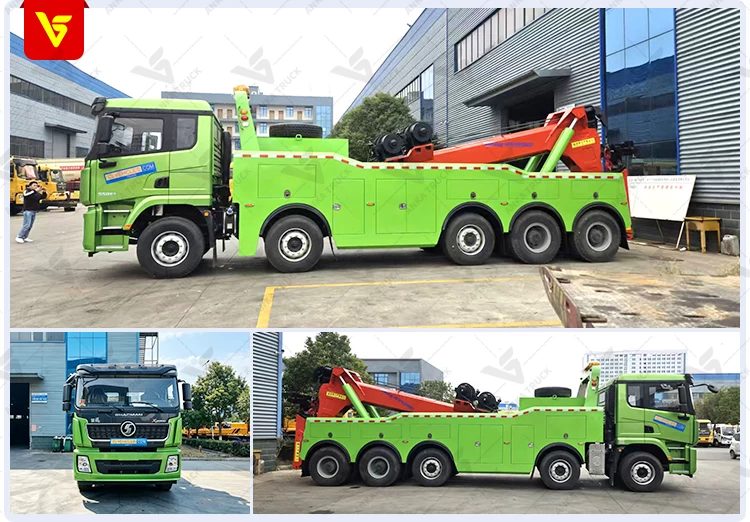 SHACMAN 10x4 50-Ton Rotator Wrecker Truck