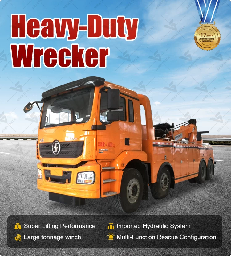 SHACMAN 8x4 30-Ton Integrated Wrecker Truck - Anka Truck