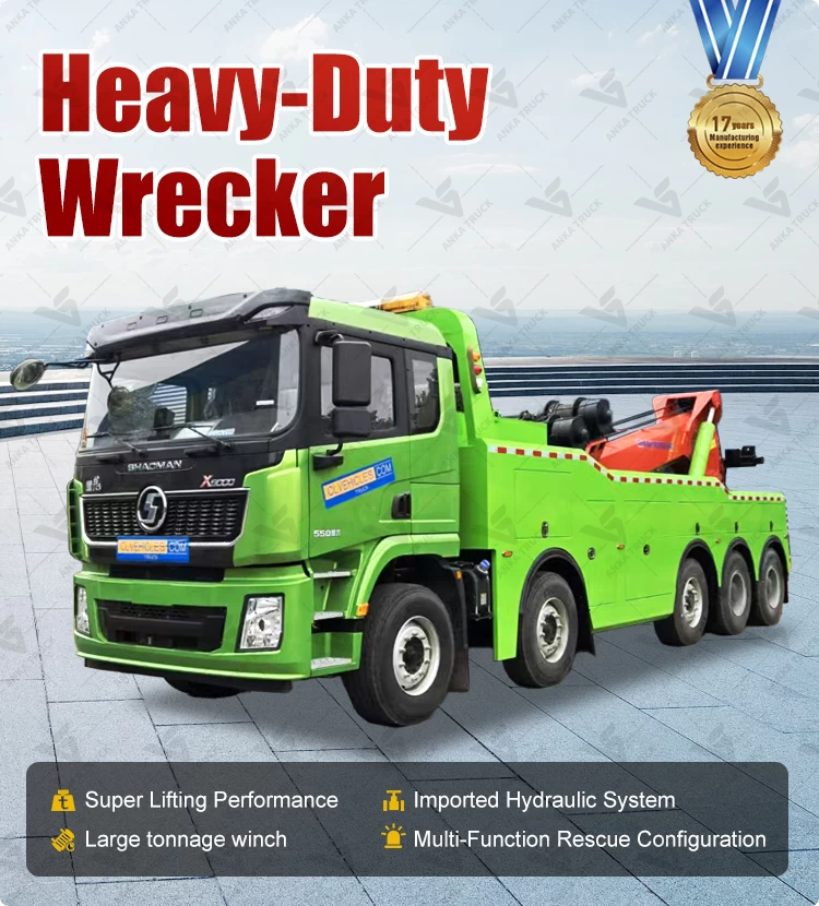 SHACMAN 10x4 50-Ton Rotator Wrecker Truck