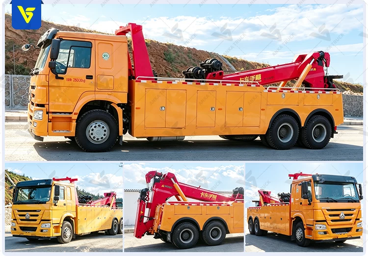 SINOTRUK HOWO 6x4 20-Ton Heavy Rotator Wrecker Truck