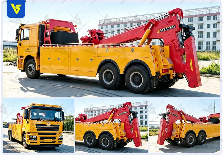 SHACMAN 6x4 20-Ton Rotator Wrecker for 40-Ton Vehicle Recovery