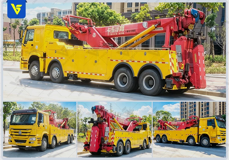 SINOTRUK HOWO 8x4 30-Ton Heavy Rotator Wrecker Truck