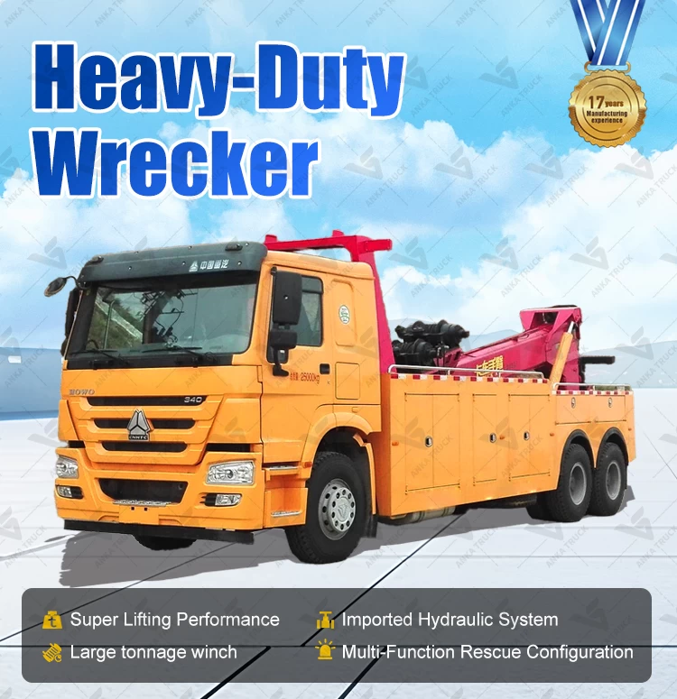 SINOTRUK HOWO 6x4 20-Ton Heavy Rotator Wrecker Truck