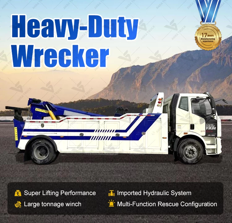 FAW 4x2 12-Ton Underlift Rotating Wrecker Truck