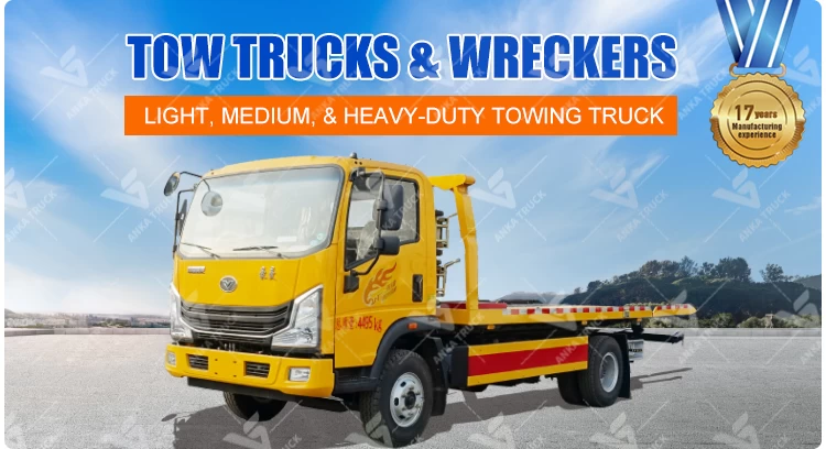 SINOTRUK HOWMAN 4x2 Flatbed Wrecker Truck for Car Recovery