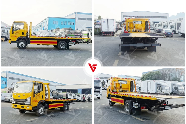 SINOTRUK HOWMAN 4x2 Flatbed Wrecker Truck for Car Recovery