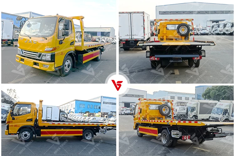 JAC 4x2 18ft Flatbed Tow Truck for Car Recovery