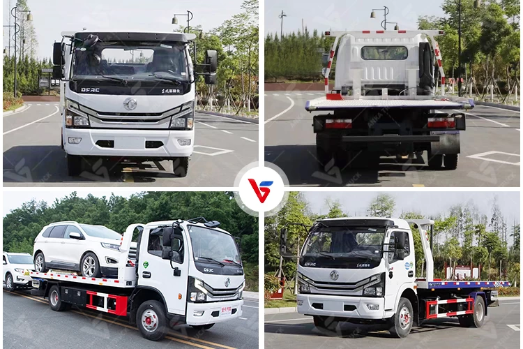 DONGFENG 3-Ton Rollback Tow Truck for Car Recovery