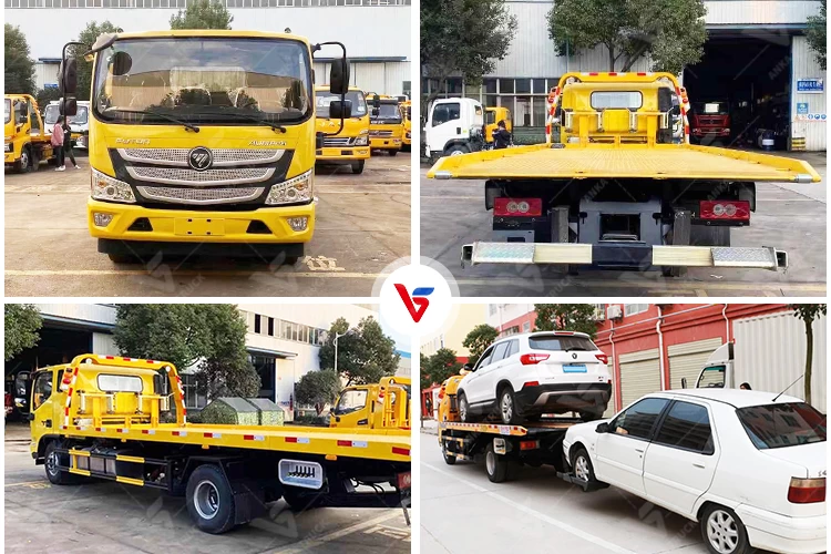 FOTON 3-Ton Flatbed Tow Truck for Vehicle Recovery