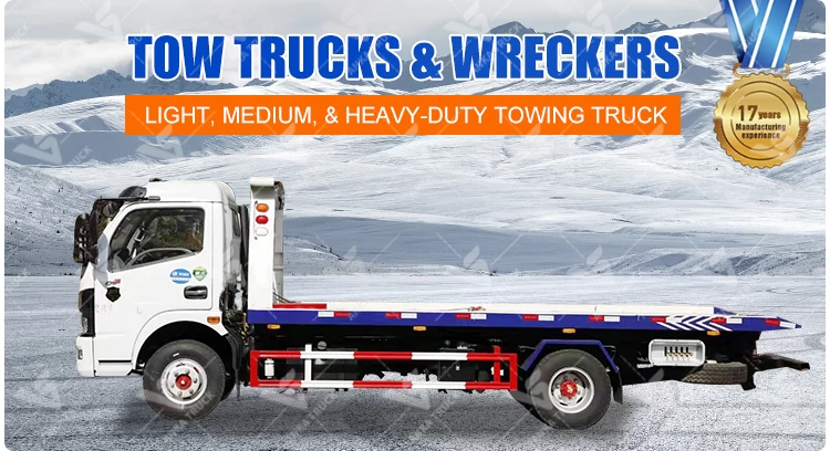 DONGFENG 3-Ton Rollback Tow Truck for Car Recovery