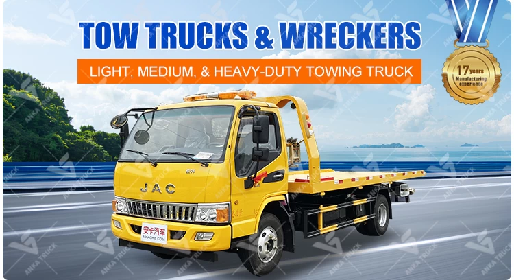 JAC 3-Ton Rollback Tow Truck for Car Recovery