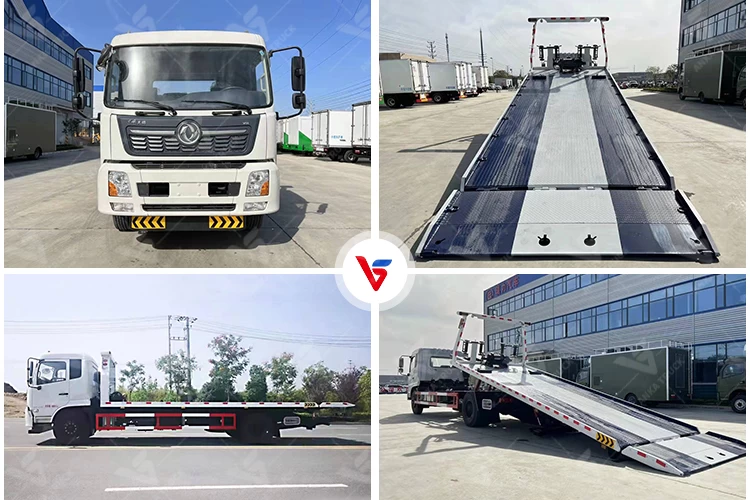 DONGFENG 10-Ton Flatbed Tow Truck for Truck Recovery