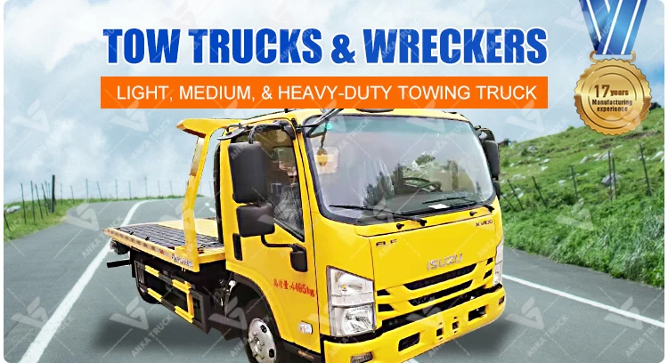 ISUZU 3-Ton Rollback Tow Truck for Car Recovery