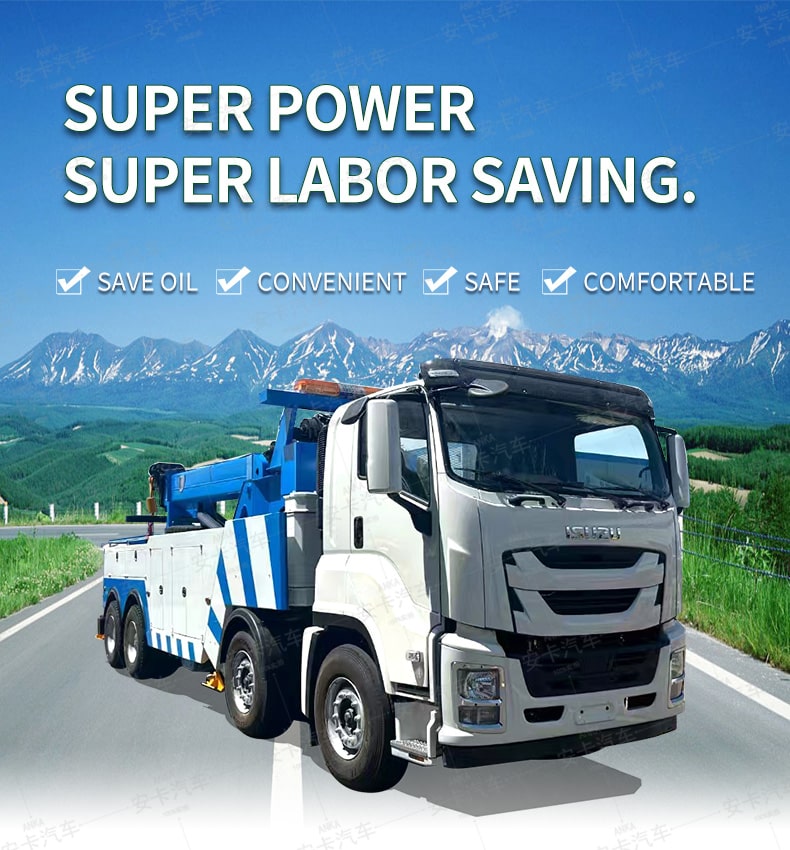  ISUZU 8x4 Rotator 40Ton Recovery Truck for Emergency Rescue Detailed Diagram