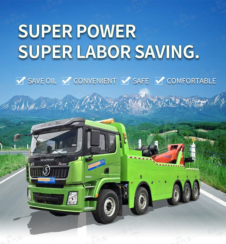  Shacman 10x4 Wrecker Tow Truck 40Ton with Hydraulic Crane Detailed Diagram