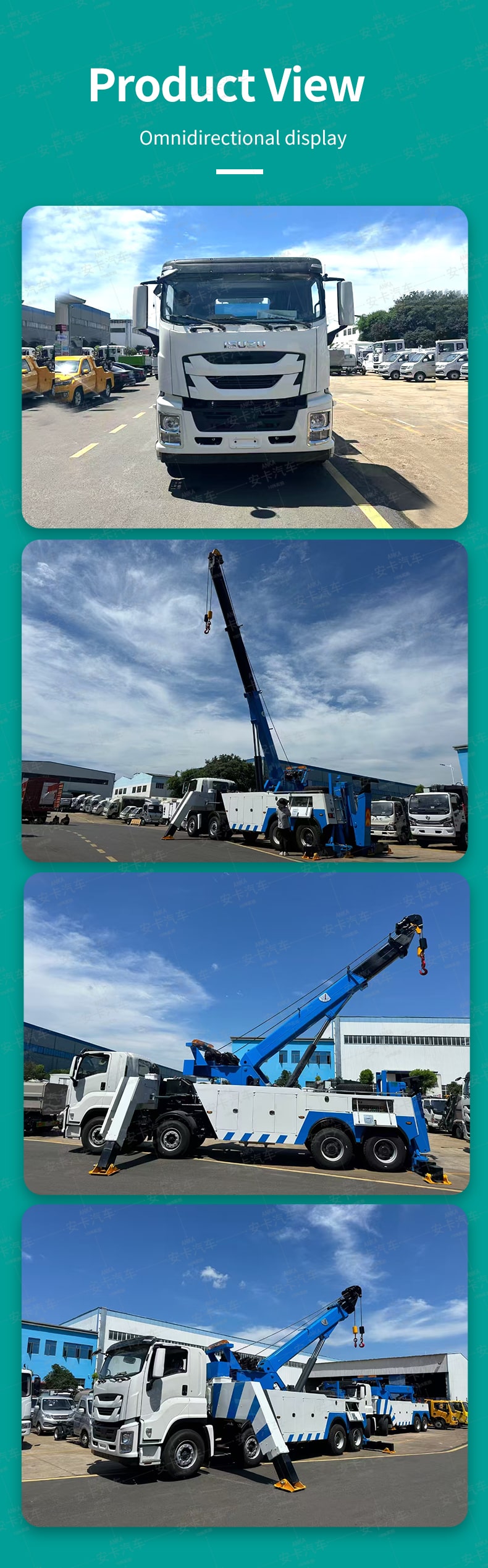  ISUZU 8x4 Rotator 40Ton Recovery Truck for Emergency Rescue Product  Pictures