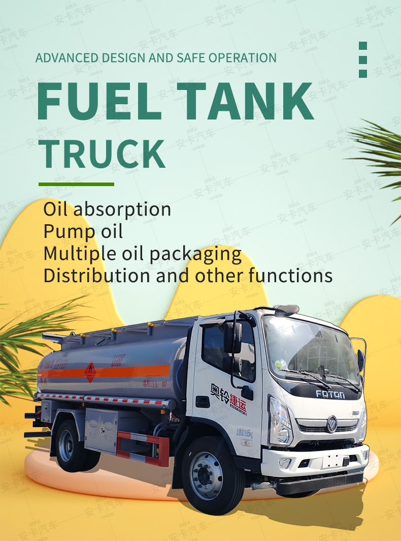  Foton 10000 Liters 4x2 Small Fuel Delivery Trucks for Sale Detailed Diagram