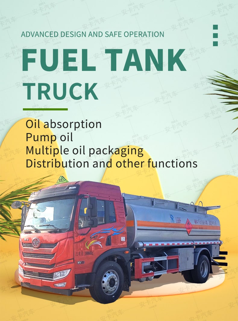  New or Used FAW 4x2 14400L Tanker truck for sale Detailed Diagram