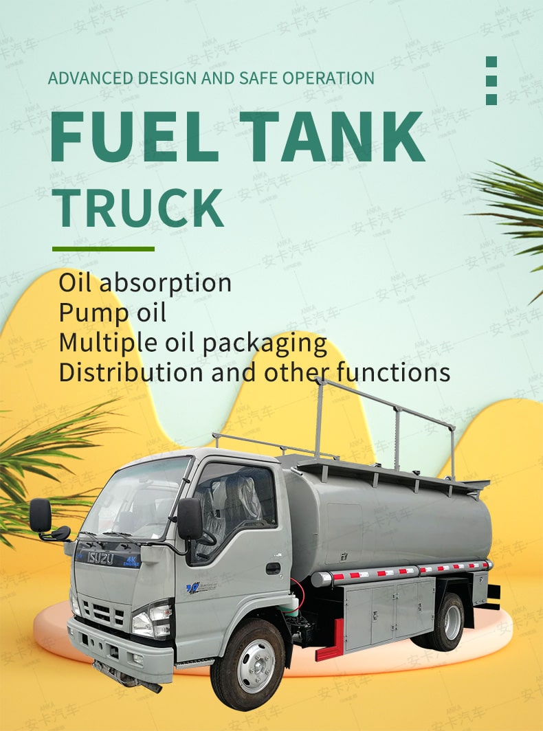  Japan Brand ISUZU 4x2 5000L Mini Refuel Truck Detailed Diagram